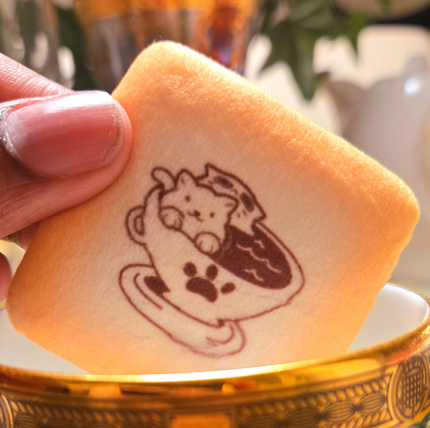 Cat Café Biscuit Plush