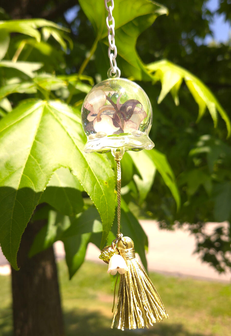 Lily Bell Wind Chime Charm